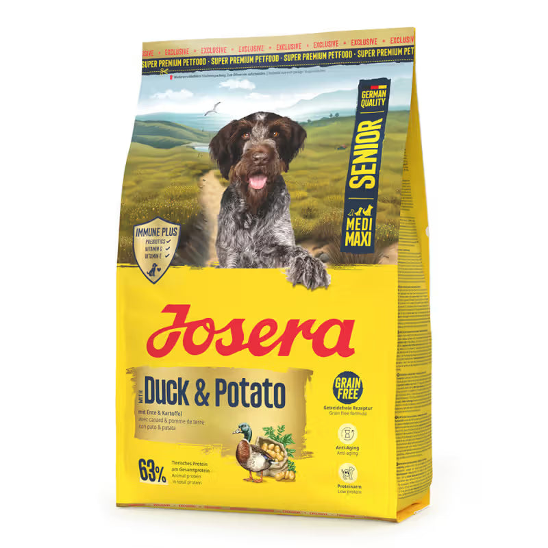 Josera Medi Maxi Perro Sénior Grain-Free Pato y Patata - Pienso seco para perro