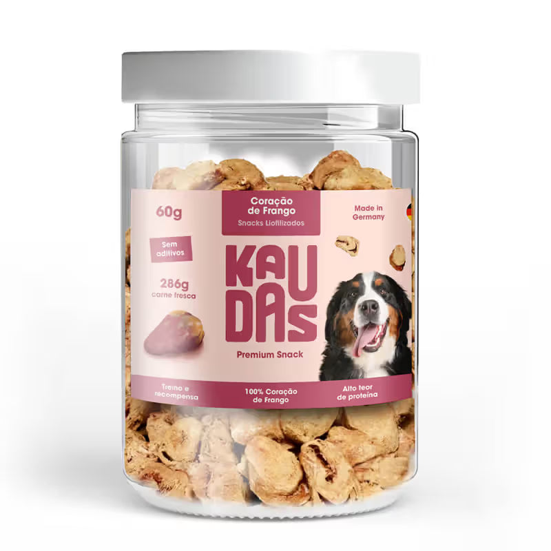 Kaudas Snacks Liofilizados Perro Corazones de Pollo Grain-Free - Snack para perro