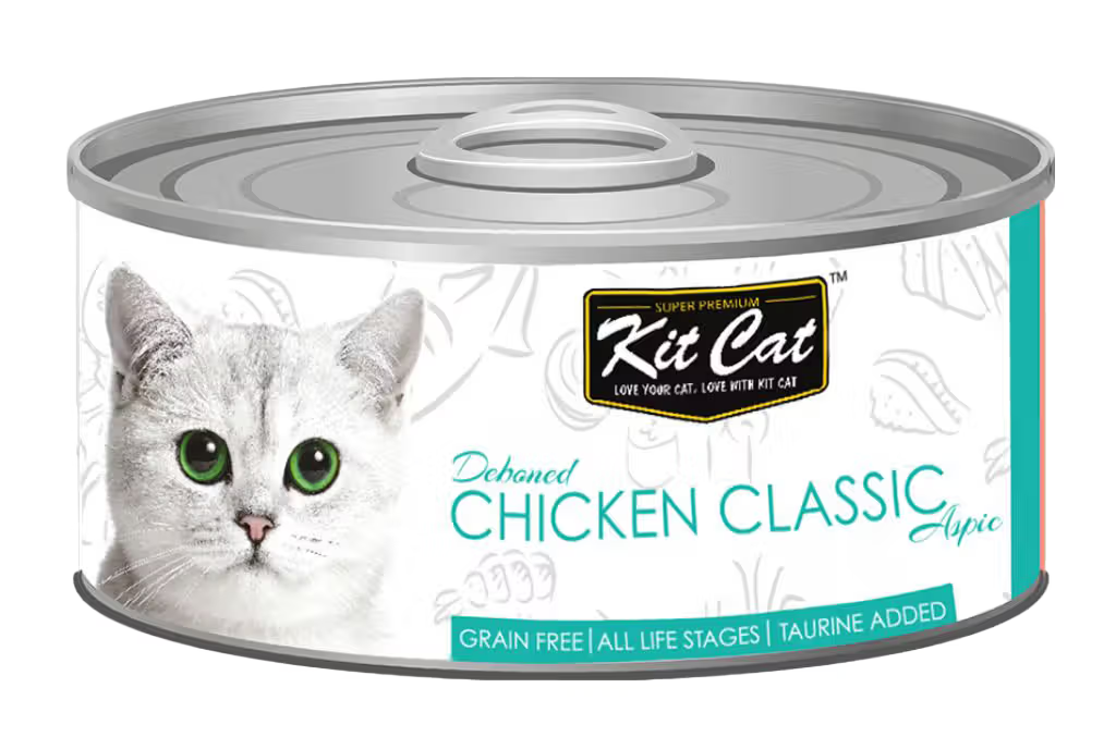 Kit Cat Classic Gato Todas las Edades Pollo Grain-Free - Comida húmeda para gato