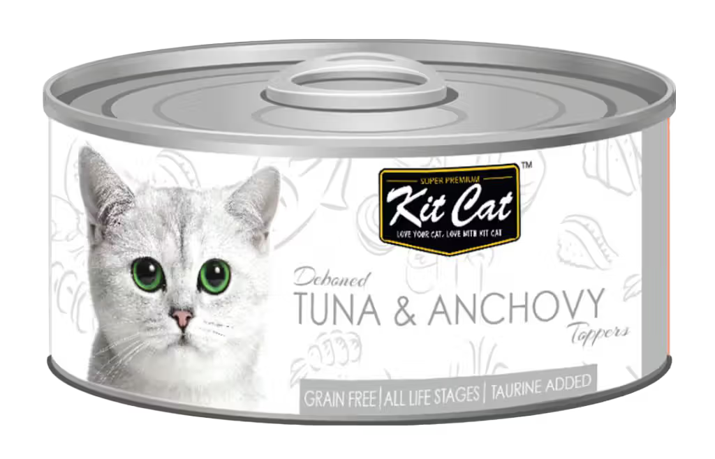 Kit Cat Gato Grain-Free Atún y Anchoa - Comida húmeda para gato