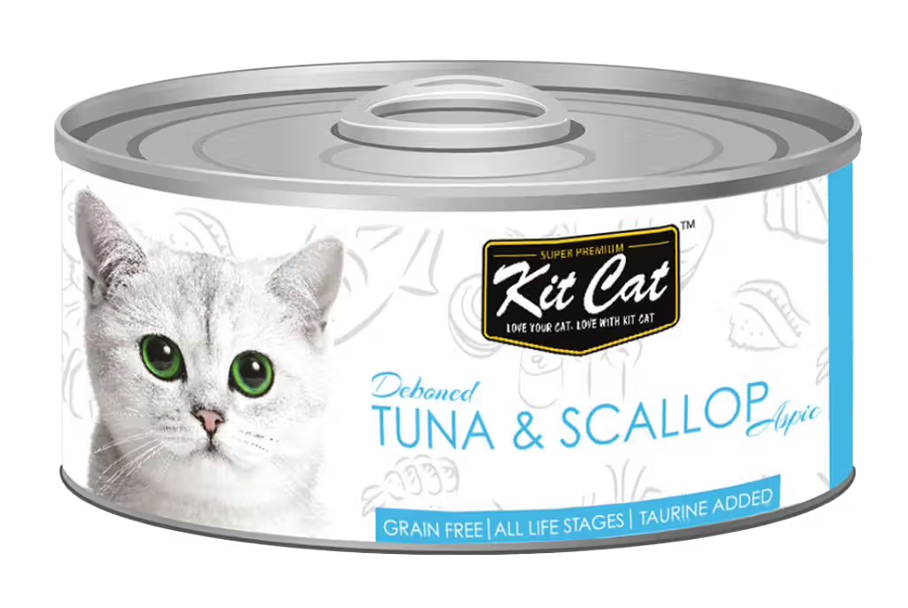 Kit Cat Gato Grain-Free Atún y Vieiras - Comida húmeda para gato