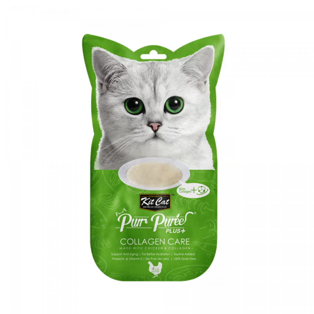Kit Cat Purr Puree Plus+ Gato Grain-Free Pollo - Snack para gato