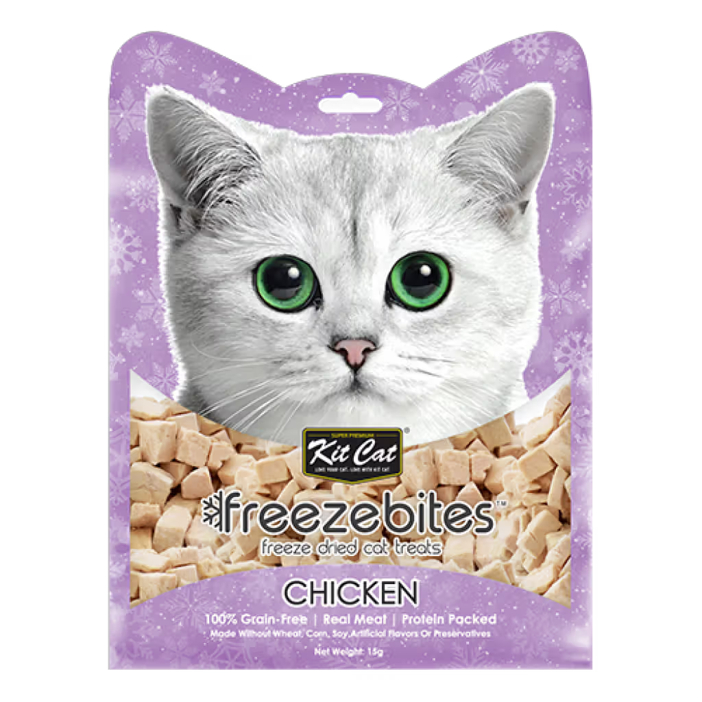 Kit Cat Freezebites Gato Frango Grain-Free - Snack para gato
