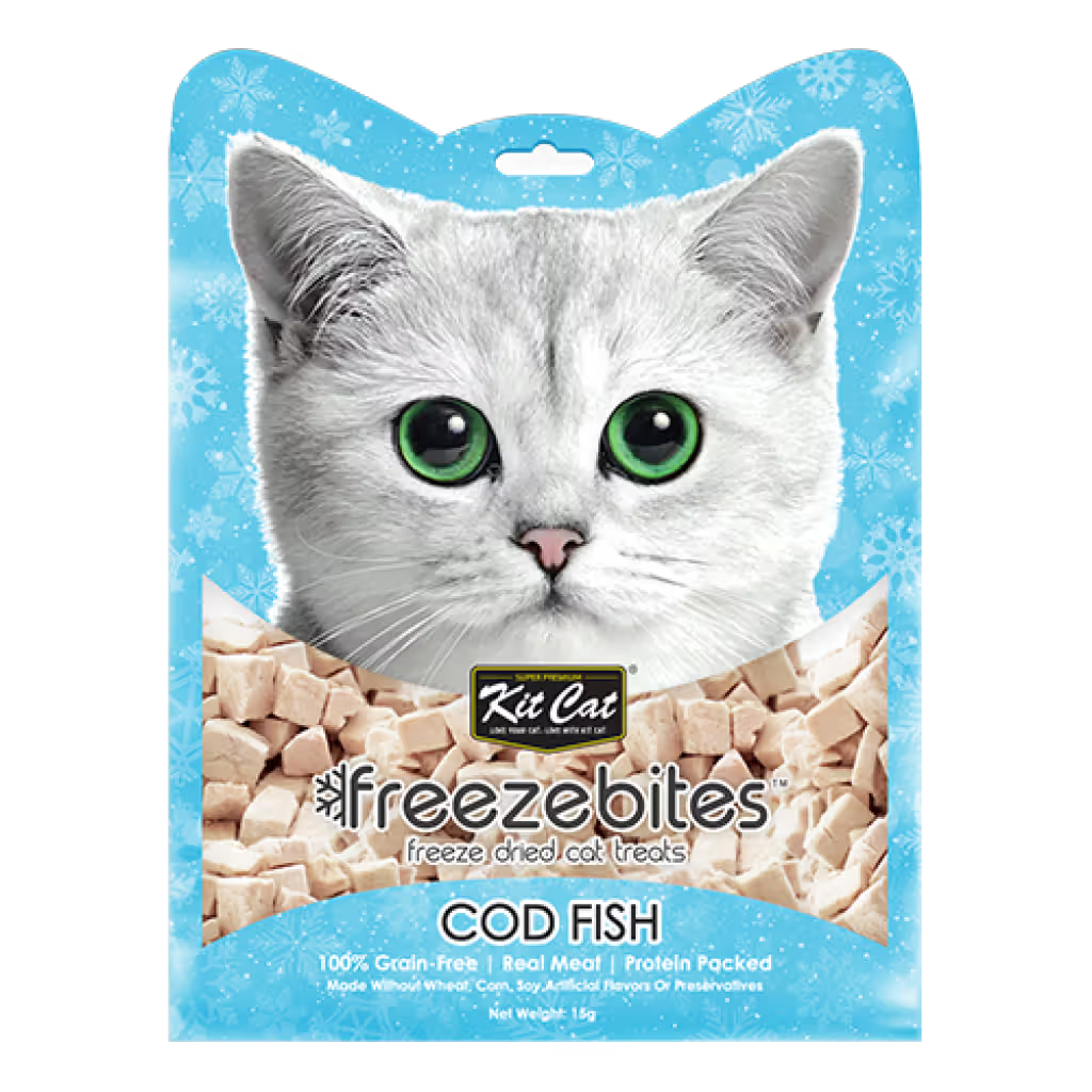 Kit Cat FreezeBites Gato Bacalao Grain-Free - Snack para gato