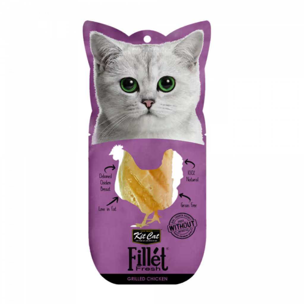 Kit Cat Fillet Fresh Gato Pollo a la Parrilla Grain-Free - Comida húmeda para gato
