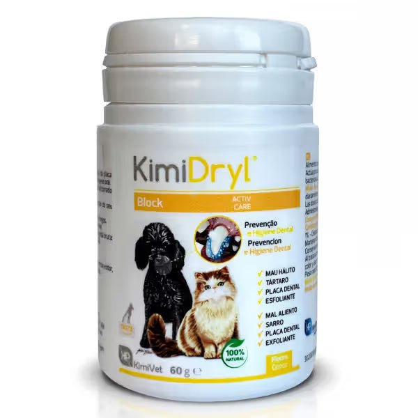 KimiPharma KimiDryl Block Flakes Dog and Cat - Dog and cat snack for oral hygiene