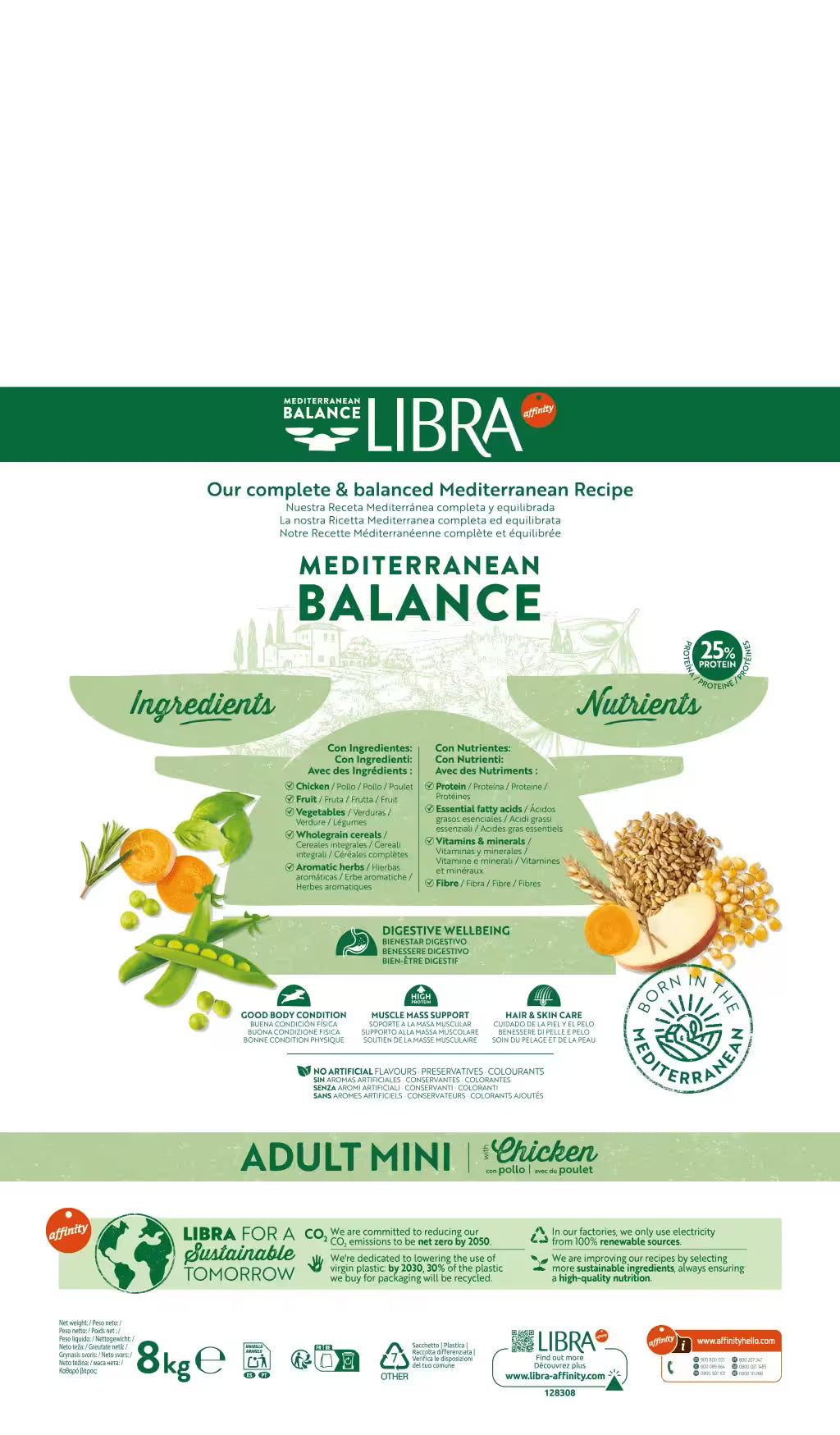 Alimento para perros adultos miniatura Libra | Pollo | 8 kg