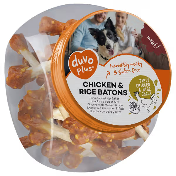 Duvo Plus Meat! Perro Pollo y Arroz - Snack para perro