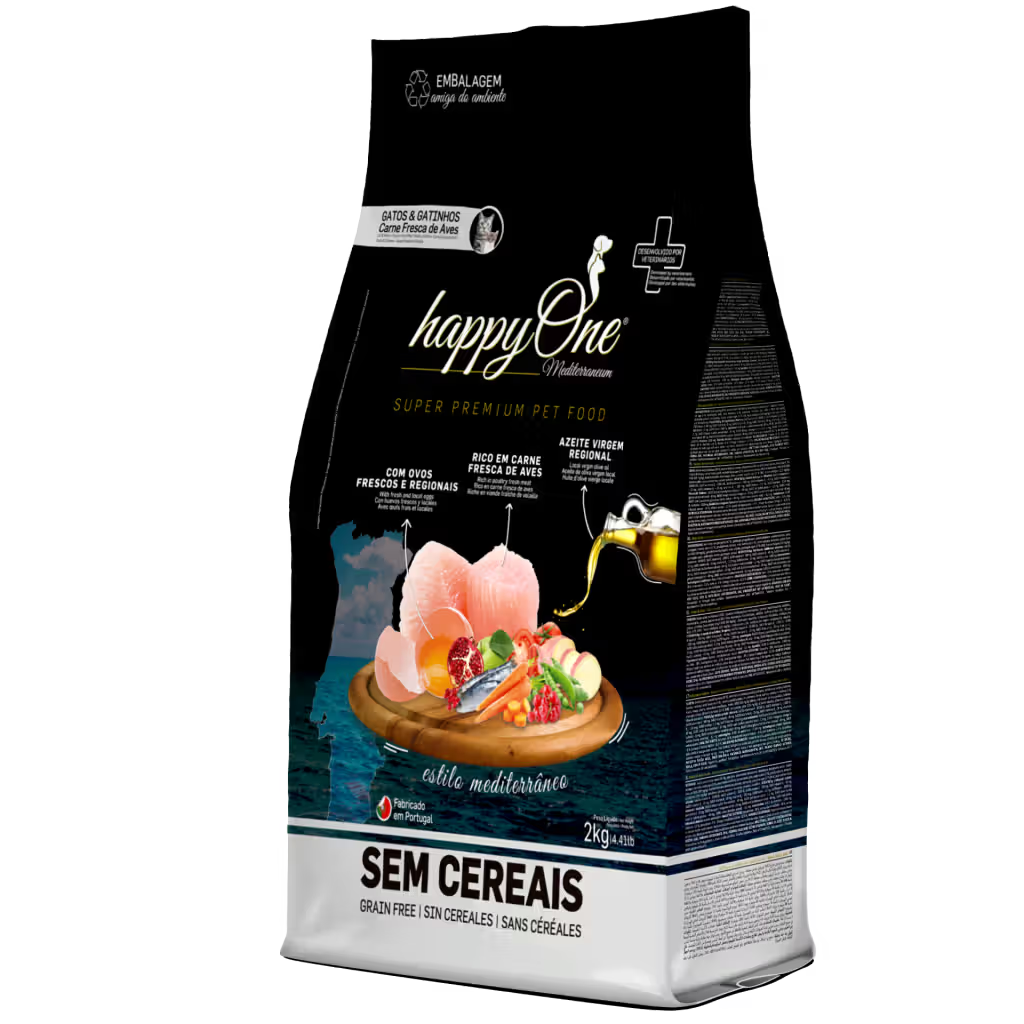 HappyOne Mediterranem Gato Aves Grain-Free - Pienso seco para gato