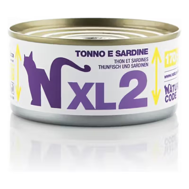 Natural Code XL2 Cat Grain-Free Tuna and Sardine - Wet cat food