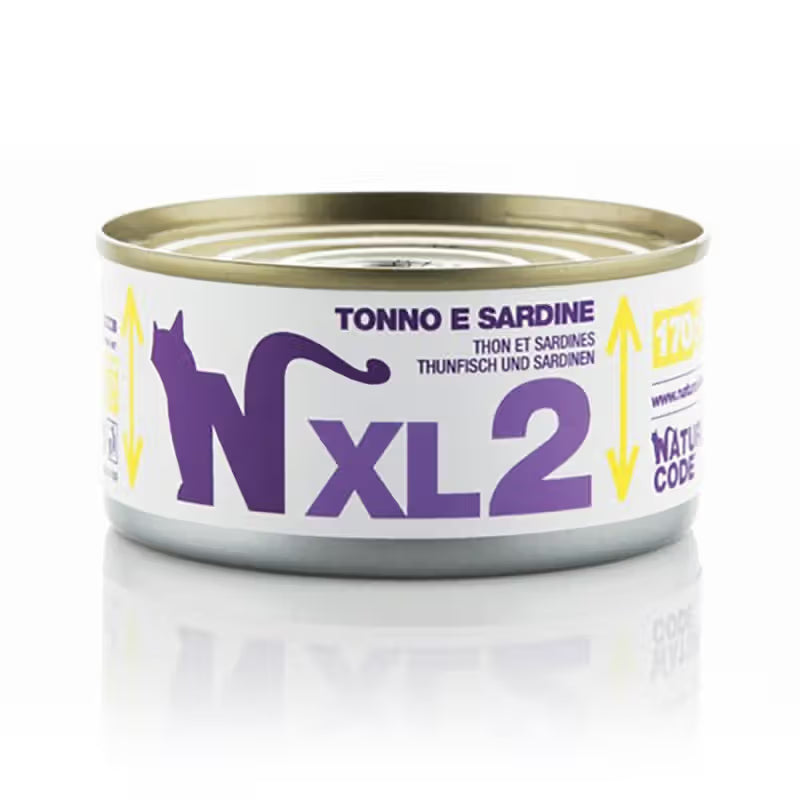 Natural Code XL2 Gato Grain-Free Atún y Sardina - Comida húmeda para gatos