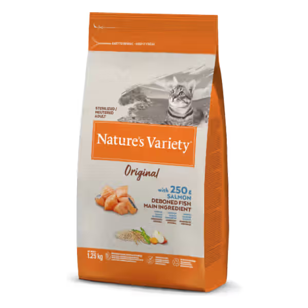 Natures Variety Healthy Grains Sterilised Cat Salmon - Dry food for sterilised cats
