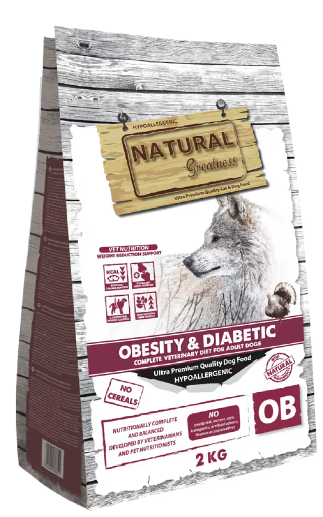 Natural Greatness Veterinary Obesity & Diabetic Perro Adulto Pavo Grain-Free - Pienso seco para perro con sobrepeso o diabetes