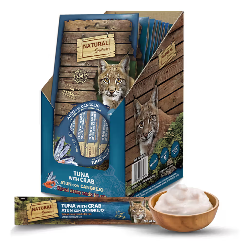 Natural Greatness Creamy Hair & Skin Support Gato Pollo Grain-Free - Snack para gato