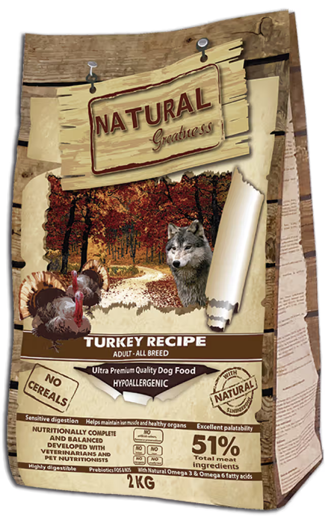 Natural Greatness Perro Adulto Grain-Free Pavo - Pienso seco para perro