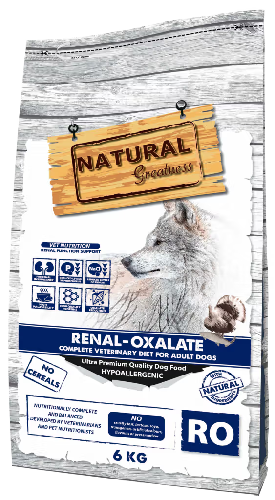 Natural Greatness Veterinary Renal-Oxalate Cão Adulto Grain-Free Peru - Ração seca para cão para insuficiência renal