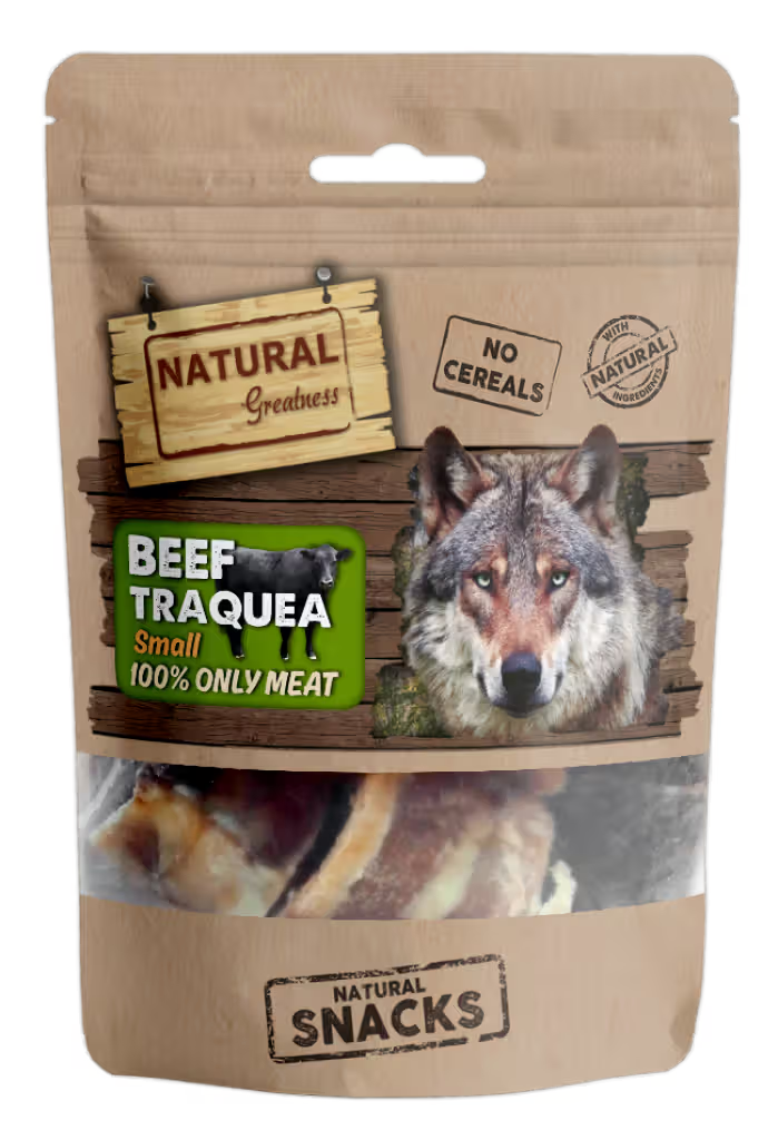 Natural Greatness Beef Traquea Small Perro Bovino - Snack para perro