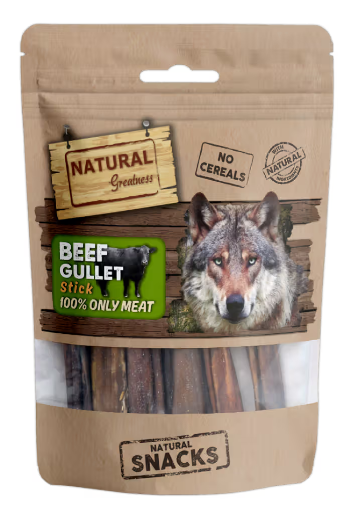 Natural Greatness Perro Esófago de Bovino - Snack para perro