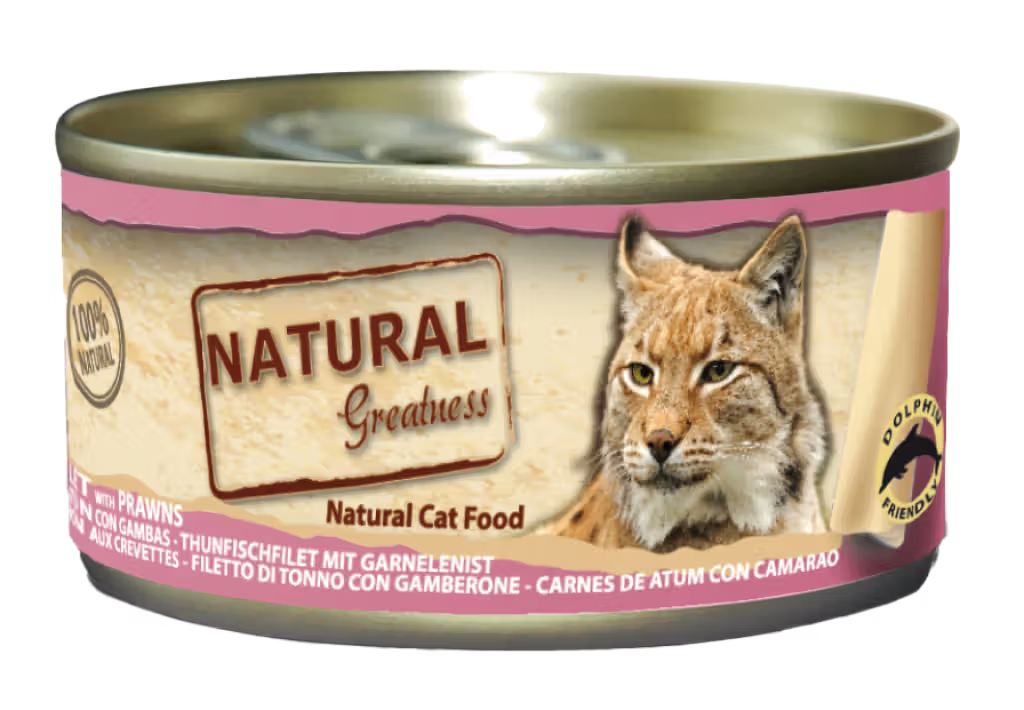 Natural Greatness Gato Atún y Gambas - Comida húmeda para gatos