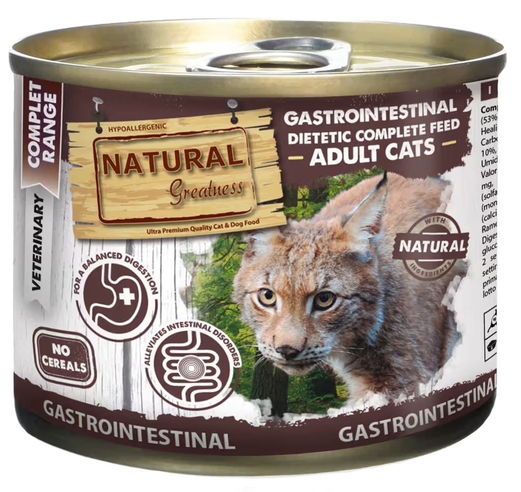 Natural Greatness Veterinary Gastrointestinal Gato Pavo - Comida húmeda para gato con problemas gastrointestinales