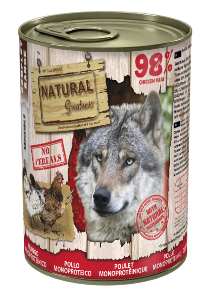 Natural Greatness Monoprotein Adult Dog Chicken - Wet dog food