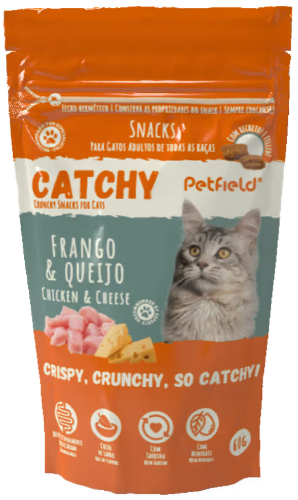 Catchy Gato Adulto Pollo y Queso - Snack para gato