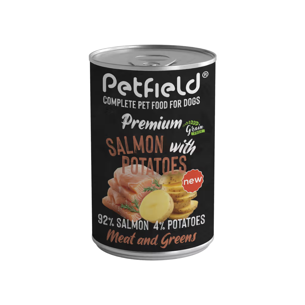 Petfield Premium Pet Food Perro Salmón y Patata - Comida húmeda para perro