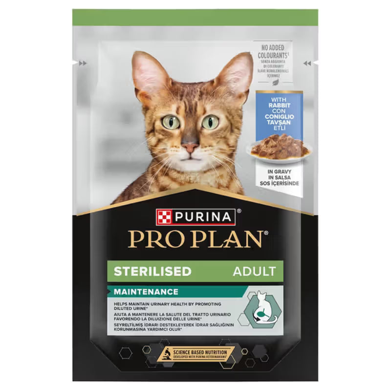 Pro Plan Sterilised Gato Adulto Conejo - Comida húmeda para gato esterilizado