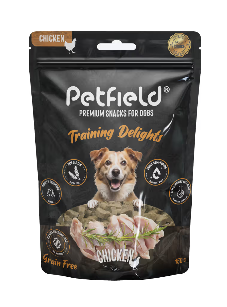 Petfield Premium Pet Food Training Delights Perro Grain-Free Pollo - Snack para perro