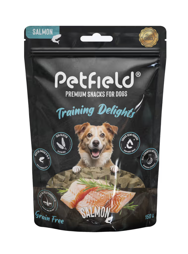 Petfield Premium Pet Food Training Delights Perro Grain-Free Salmón - Snack para perro