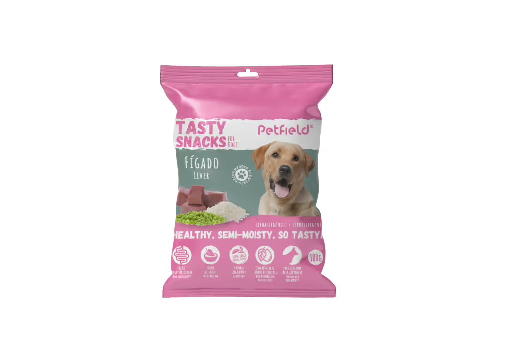 Petfield Premium Pet Food Tasty Snacks Perro Hígado de Cerdo - Snack para perro