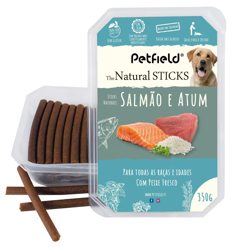 Petfield Premium Pet Food The Natural Sticks Perro Salmón y Atún - Snack para perro