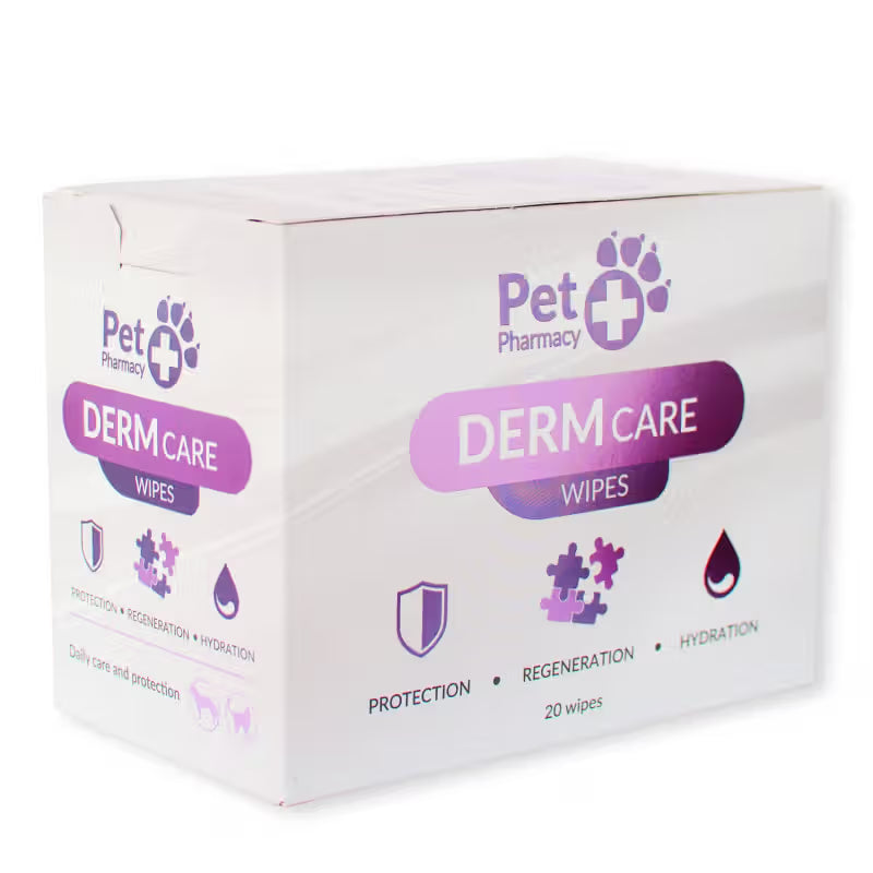 Vetfood DermCare Wipes Perro y Gato - Toallitas para perro y gato con problemas de piel