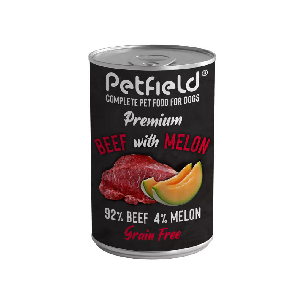 Petfield Premium Pet Food Cão Vaca e Melão - Ração húmida para cão