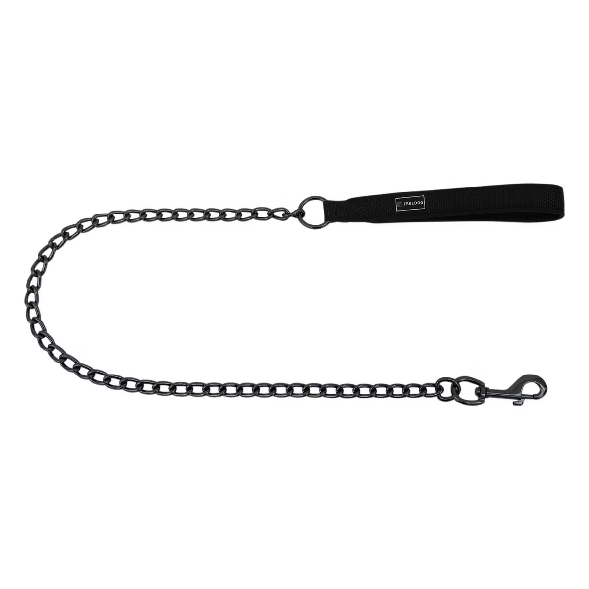 FREEDOG CORREA METALICO GUN NEGRO - Coleira para cão 15 mm x 100 cm