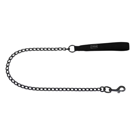 FREEDOG CORREA METALICO GUN NEGRO - Coleira para cão 15 mm x 100 cm