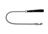 FREEDOG CORREA METALICO GUN NEGRO - Trela para cão 20 mm x 100 cm