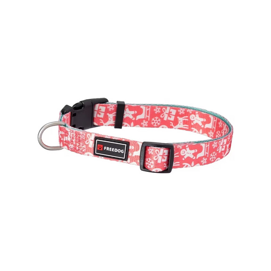FREEDOG COLLAR RED GINGER COOKIE - Coleira para cão