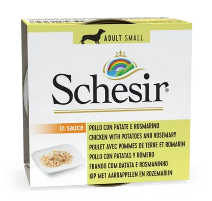 Schesir Dog Small Chicken/Potato/Rosemary 85G Box of 14