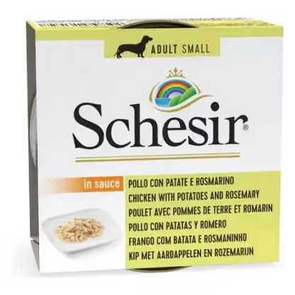 Schesir Cao Small Frango/Batata/Rosmaninho 85G Cx14