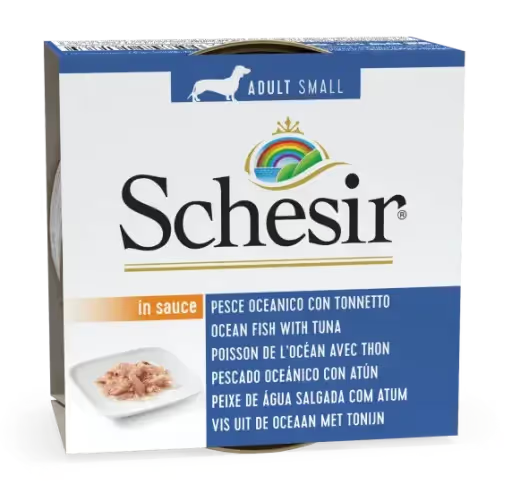 Schesir Dog Small Ocean Fish/Tuna 85g Box of 14