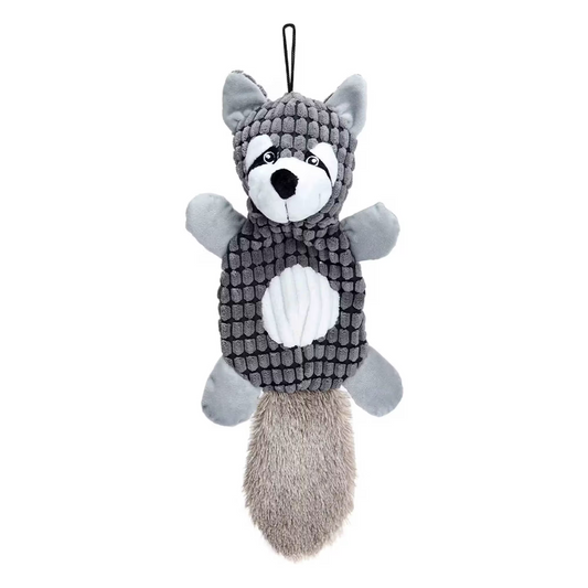 FREEDOG PELUCHE MAPACHE CON SONIDO 45 cm - Peluche para perro