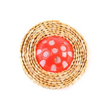 FREEDOG PELOTA ROJA CON CINTA 7 x 7 cm - Juguete para gato