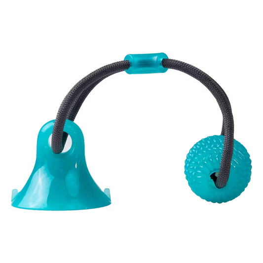 FREEDOG JUGUETE PELOTA MORDEDOR CON VENTOSA - Juguete para perro