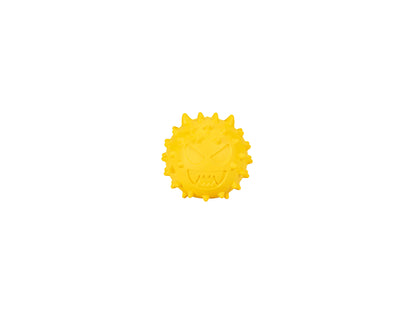 FREEDOG JUGUETE GOMA SNACK PELOTA EMOJI AMRILLO - Dog toy
