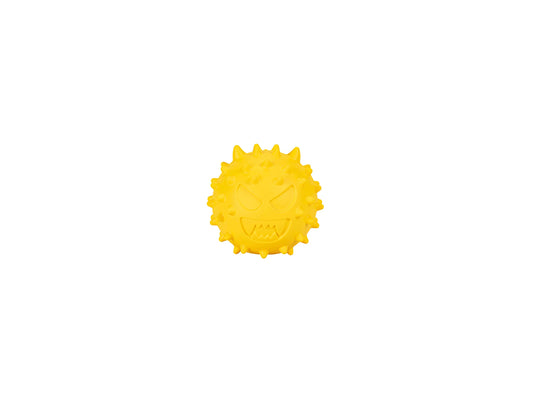 FREEDOG JUGUETE GOMA SNACK PELOTA EMOJI AMRILLO - Juguete para perro
