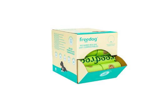 FREEDOG EXPOSITOR BOLSAS BIODEGRADABLES - Sacos higiénicos para cão