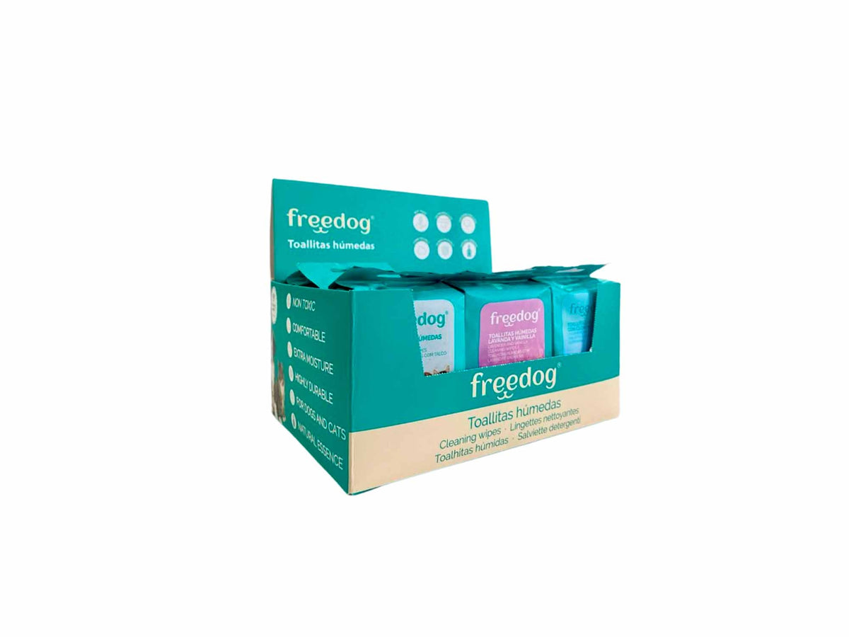 FREEDOG EXPOSITOR TOALLITAS - Toalhitas para cão e gato para higiene