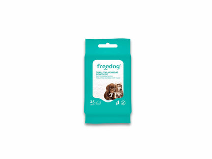 FREEDOG TOALLITAS HUMEDAS TALCO POCKET - Toalhitas húmidas para cão e gato