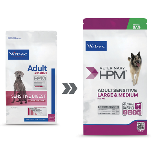 HPM LARGE & MEDIUM ADULT DOG SENSITIVE DIGEST | 12KG